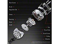 Alternator; 136 Amp (07-08 5.7L RAM 3500)