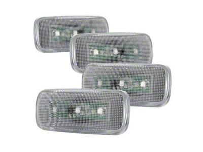 Amber LED Side Fender Lights; Clear (10-14 RAM 3500 DRW)