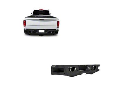 Armour Heavy Duty Rear Bumper with 4-Inch Cube Lights (10-24 RAM 3500)