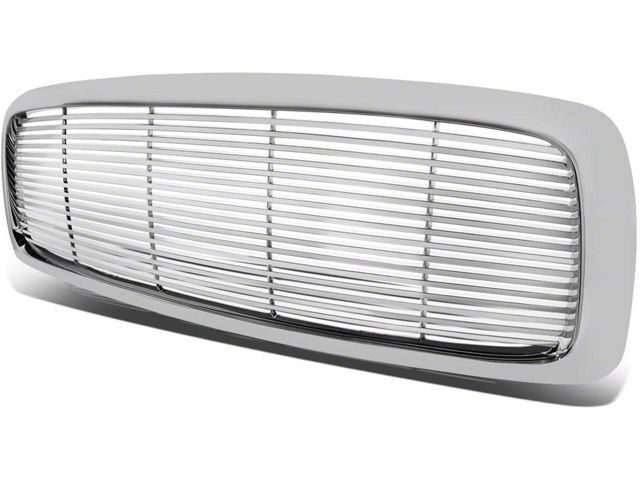 Billet Style Upper Replacement Grille; Chrome (03-05 RAM 3500)