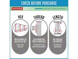 Black 7/8-Inch XL Acorn Lug Nut Kit; 9/16-Inch; Set of 32 (03-11 RAM 3500)