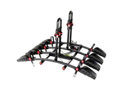 Blade-Runner 4 Deluxe Tray Style Receiver Hitch Mounted Bike Carrier; Carries 4 Bikes (Universal; Some Adaptation May Be Required)