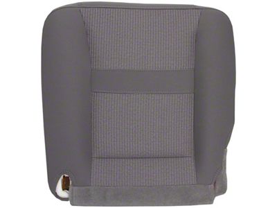 Replacement Bottom Bucket Seat Cover; Driver Side; Medium Slate Gray Cloth (06-09 RAM 3500 SLT w/ Seat Flap)