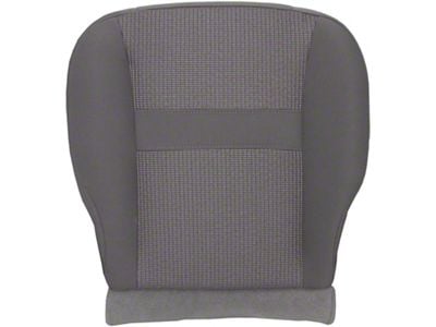 Replacement Bottom Bucket Seat Cover; Driver Side; Medium Slate Gray Cloth (06-09 RAM 3500 SLT w/o Seat Flap)