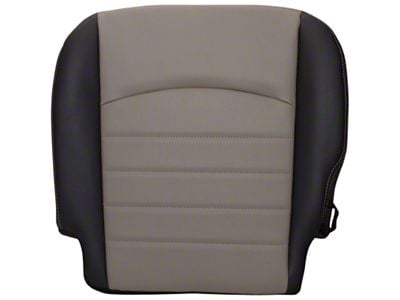 Replacement Bucket Seat Bottom Cover; Driver Side; Dark Slate with Medium Graystone Insert (09-12 RAM 3500 ST)