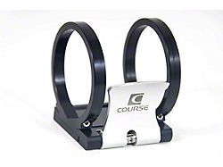 Cam-Lock Fire Extinguisher Quick Release; 2.63-Inch Diameter; Satin Tab; Black Bracket (Universal; Some Adaptation May Be Required)