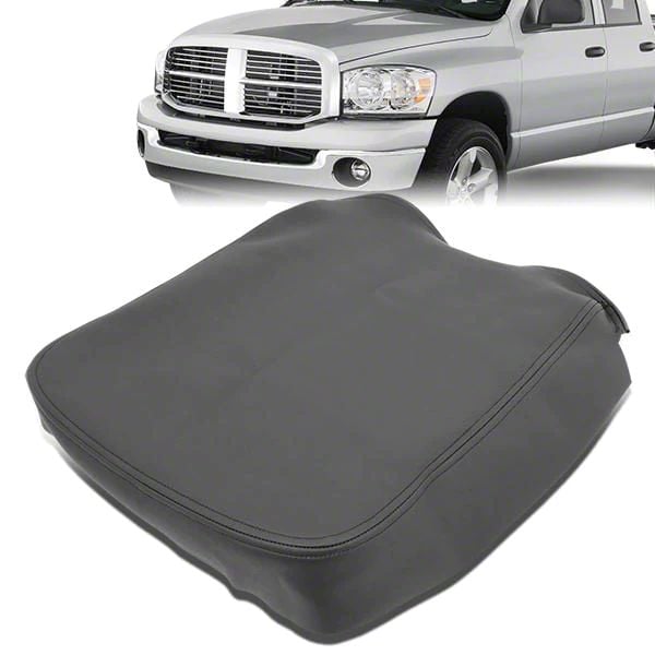 RAM 3500 Center Console Lid Cover; Black Leather (0309 RAM 3500