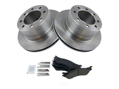Ceramic 8-Lug Brake Rotor and Pad Kit; Rear (03-08 RAM 3500)