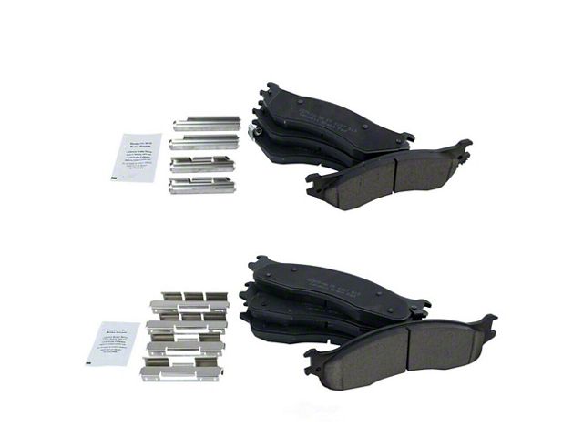 Ceramic Brake Pads; Front and Rear (03-08 RAM 3500)