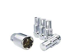 Chrome Acorn Wheel Locks for Aftermarket Wheels; M14x1.5; Set of 5 (12-26 RAM 3500)