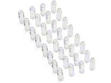 Chrome Bulge Acorn Lug Nut Kit; 14mm x 1.5; Set of 32 (12-24 RAM 3500)
