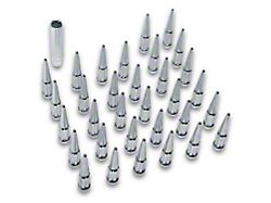 Chrome Spike Lug Nut Kit; 9/16-Inch; Set of 32 (03-11 RAM 3500)