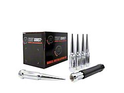 Chrome Spike Lug Nuts for Aftermarket Wheels; 9/16-18; Set of 32 (03-11 RAM 3500)