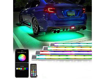 ColorTRAIL Flexible RGBW LED Underbody Vehicle Kit; 6-Piece (Universal; Some Adaptation May Be Required)