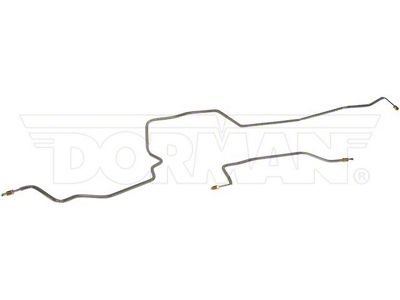 Dana 80 Pre-Bent Brake Line Kit; Stainless Steel (98-01 2WD RAM 3500 Quad Cab w/ Rear Drum Brakes)