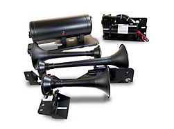 Direct Fit Onboard Air System and Model 730 Demon Triple Train Horn (14-24 RAM 3500 Crew Cab, Mega Cab w/o Air Ride)