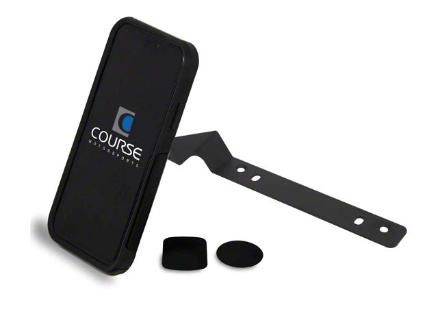 Direct Fit Phone Mount with Charging Auto Closing Cradle Head; Black (10-12 RAM 3500)