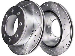 Drilled and Slotted 8-Lug Rotors; Front Pair (09-18 RAM 3500)