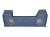 Dual 10-Inch Ported Down Firing Subwoofer Box; Carpeted (19-26 RAM 3500 Crew Cab)