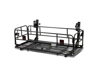 Dual Arm Mount Collapsable Cargo Rack; Black (Universal; Some Adaptation May Be Required)