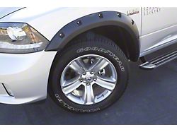 Elite Series Rivet Style Fender Flares; Front and Rear; Smooth Black (94-02 RAM 3500 SRW)