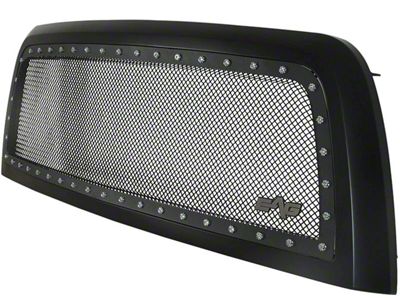 Evolution Stainless Steel Wire Mesh Upper Replacement Grille; Black (13-18 RAM 3500)