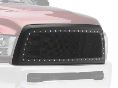 RedRock Evolution Stainless Steel Wire Mesh Upper Replacement Grille; Black (13-18 RAM 3500)