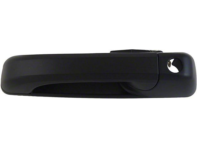 Exterior Door Handle; Front Left; Smooth Black; Without Thatchum Alarm System (2010 RAM 3500)