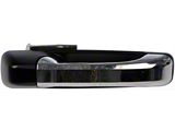 Exterior Door Handle; Front and Rear Right; Fblack and Chrome; Plastic (10-26 RAM 3500)