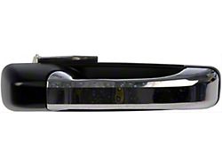 Exterior Door Handle; Front and Rear Right; Fblack and Chrome; Plastic (10-24 RAM 3500)