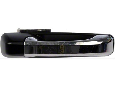 Exterior Door Handle; Front and Rear Right; Fblack and Chrome; Plastic (10-24 RAM 3500)