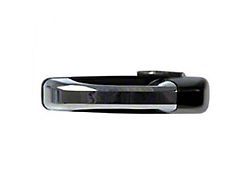Exterior Door Handle; Rear Driver Side; Chrome and Black (10-18 RAM 3500 Crew Cab)