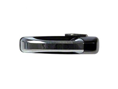 Exterior Door Handle; Rear Driver Side; Chrome and Black (10-18 RAM 3500 Crew Cab)