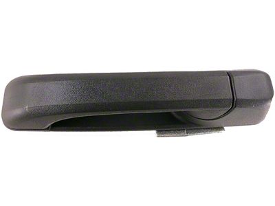 Exterior Door Handle; Rear Left; Black; Smooth Finish; Plastic (10-24 RAM 3500)