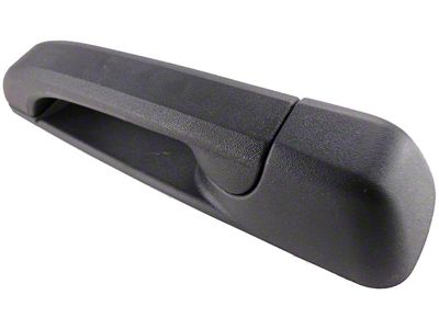 Exterior Door Handle; Rear Left; Textured Black; Plastic (2010 RAM 3500 Crew Cab, Mega Cab; 11-24 RAM 3500)