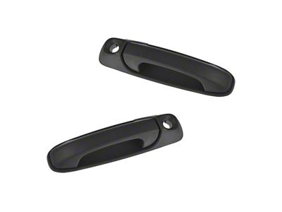 Exterior Door Handles; Front; Textured Black (03-09 RAM 3500)