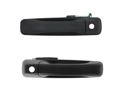 Exterior Door Handles; Front; Textured Black (10-18 RAM 3500)