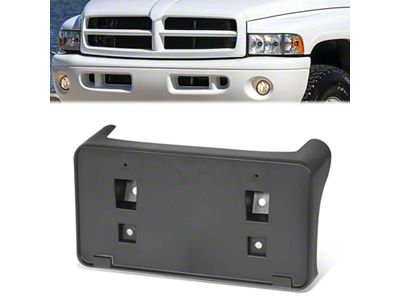 Factory Style Front License Plate Bracket (03-09 RAM 3500 w/ Factory Chrome Steel Bumper)