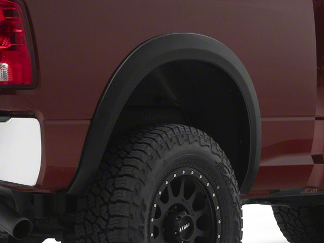 Elite Series Sport Style Fender Flares; Rear; Textured Black (10-24 RAM 3500)