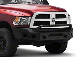 Fortis Front Bumper with Hoop; Textured Black (10-18 RAM 3500)