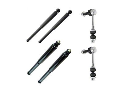 Front and Rear Shocks with Front Sway Bar Links (06-10 4WD RAM 3500)
