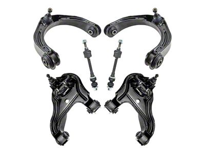 Front Upper and Lower Control Arms with Ball Joints and Sway Bar Links (07-11 2WD RAM 3500)