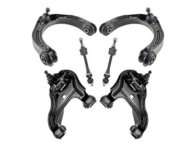 Front Upper and Lower Control Arms with Ball Joints and Sway Bar Links (07-11 2WD RAM 3500)