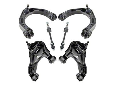 Front Upper and Lower Control Arms with Ball Joints and Sway Bar Links (07-11 2WD RAM 3500)