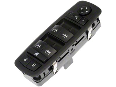 Front Window Switch 11-Button; Driver Side (2012 RAM 3500)