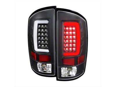 G2 LED Tail Lights; Matte Black Housing; Clear Lens (03-06 RAM 3500)