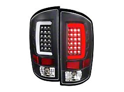 G2 LED Tail Lights; Matte Black Housing; Clear Lens (07-09 RAM 3500)