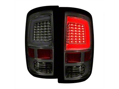 G2 White Bar LED Tail Lights; Chrome Housing; Smoked Lens (10-18 RAM 3500 w/ Factory Halogen Tail Lights)