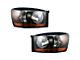Halogen Headlights; Black Housing; Clear Lens (06-09 RAM 3500)