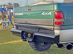 HD Replacement Rear Bumper; Semi-Gloss Black (94-02 RAM 3500)